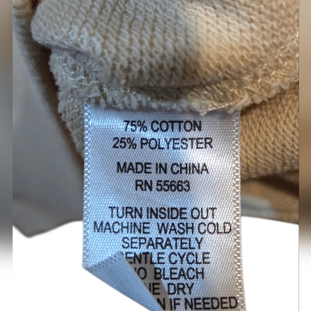 Cynthia Rowley - Beige Crewneck Top Sweater w/ Puff Shoulders - Picture 7 of 7